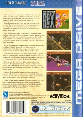 Radical Rex (Europe) box cover back